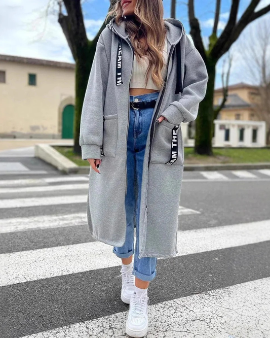 Marina - Sudadera larga con capucha