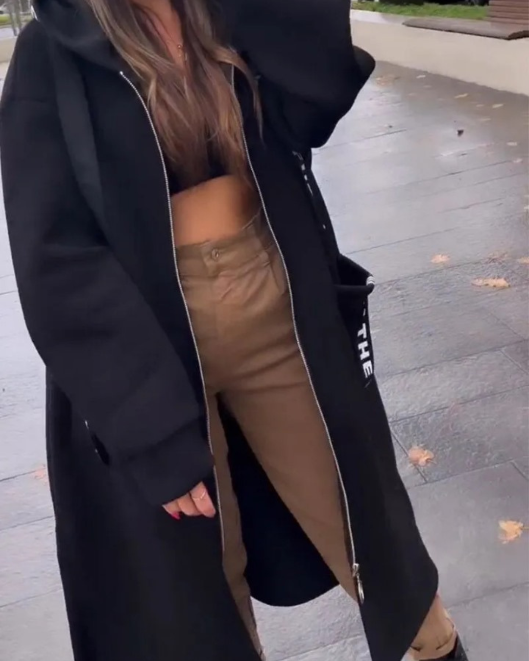 Marina - Sudadera larga con capucha