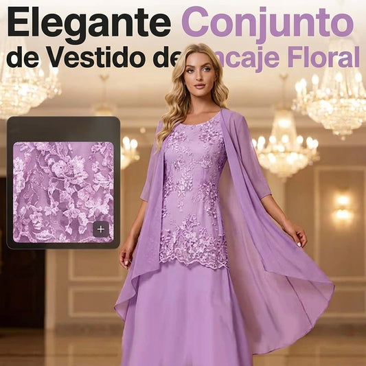 Teresa - Conjunto elegante de vestido y chaqueta