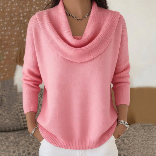 Julieta | Jersey con cuello drapeado