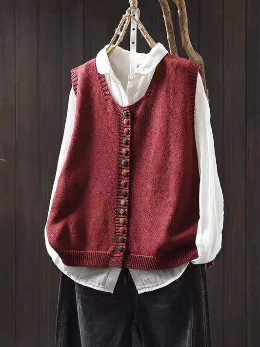 Alicia - Chaleco de punto sin mangas