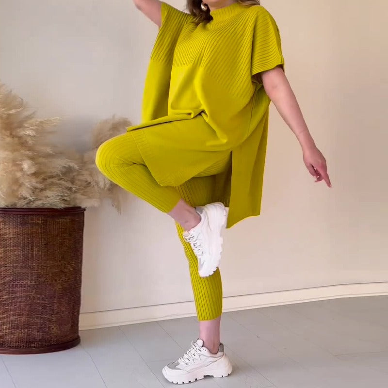 Lara - Conjunto de punto con diseño relajado