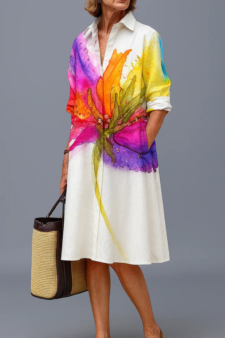 Lidia | Vestido midi elegante y refinado