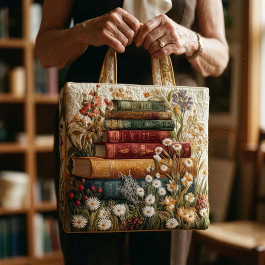 Bolso artesanal acolchado - Estampado floral
