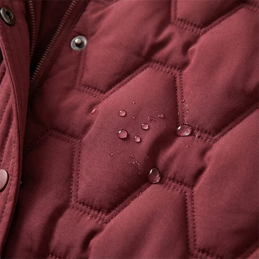 Lumira | Abrigo largo acolchado con capucha