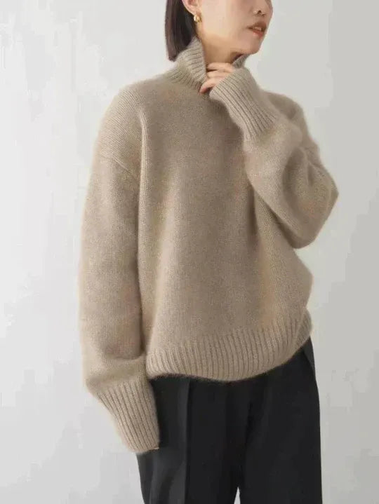 Elena - Jersey de cuello alto elegante