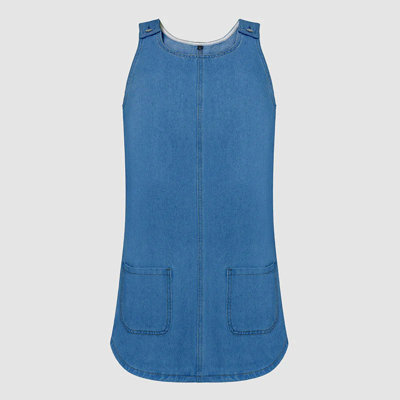 Daniela - Vestido Vaquero Casual de Tirantes