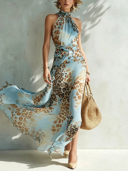 Desiré - Vestido glamour con estampado animal