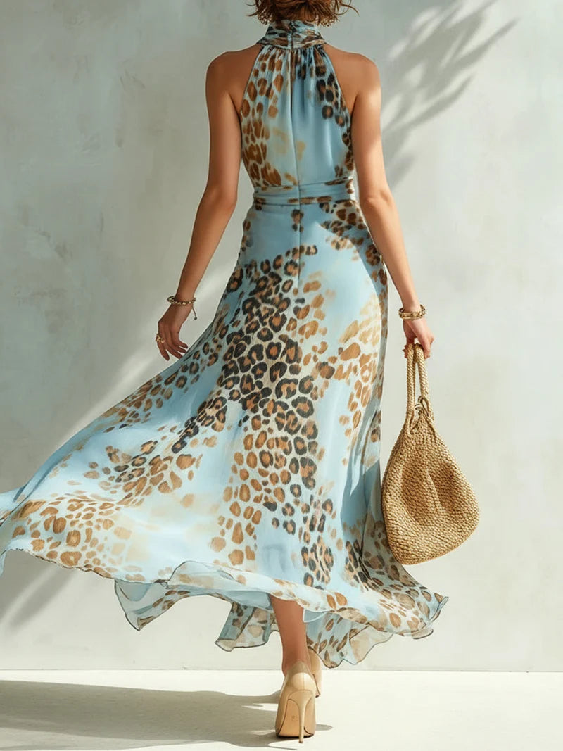 Desiré - Vestido glamour con estampado animal