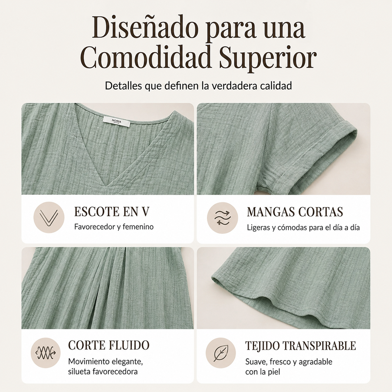 Violeta | Vestido largo fluido
