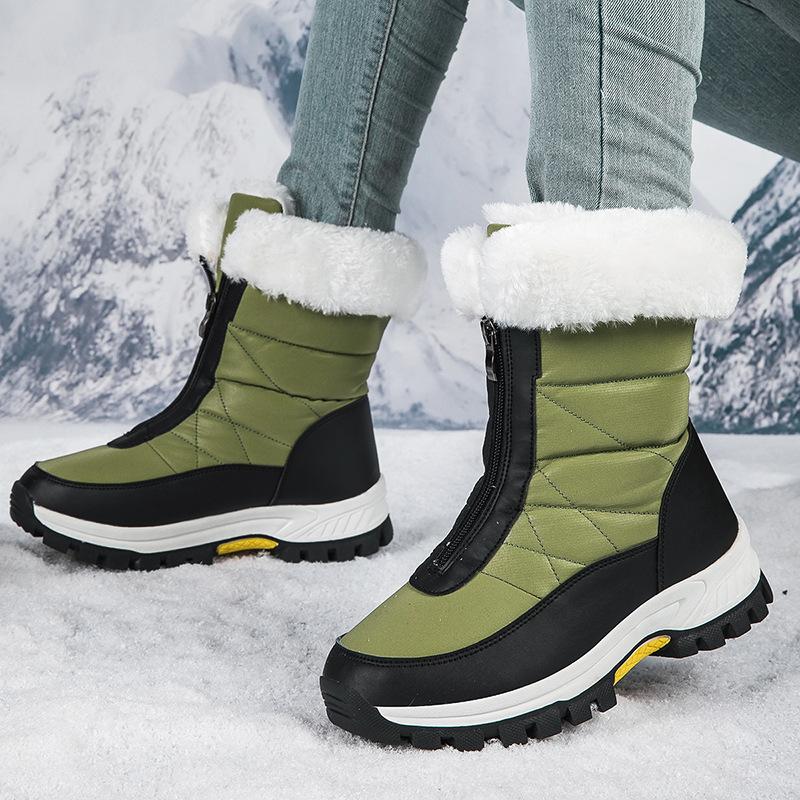 Elena - Botas de invierno cálidas con cremallera