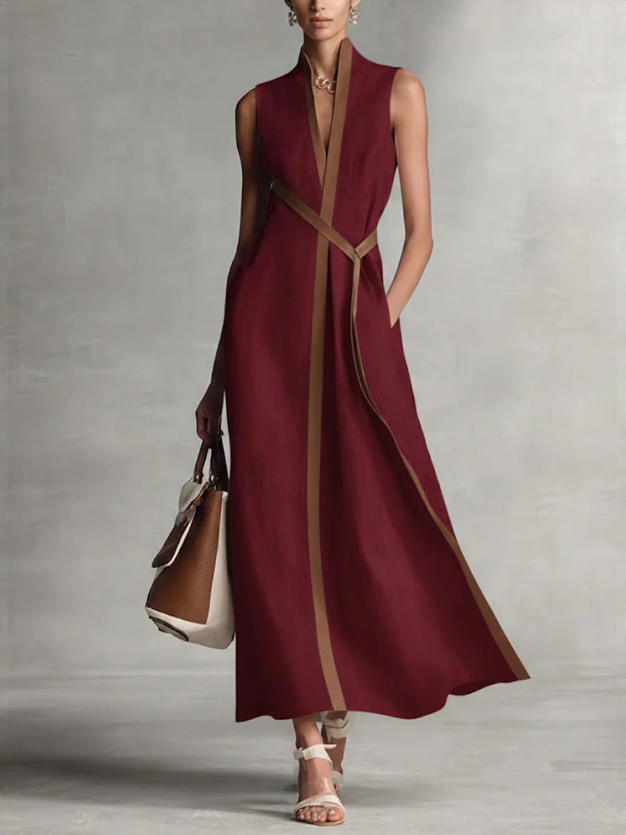 Clara | Vestido largo cruzado elegante