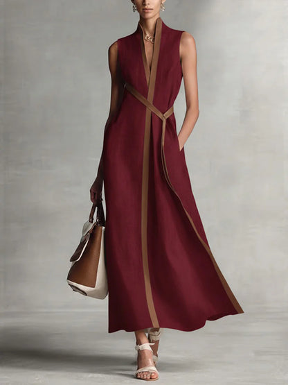 Clara | Vestido largo cruzado elegante