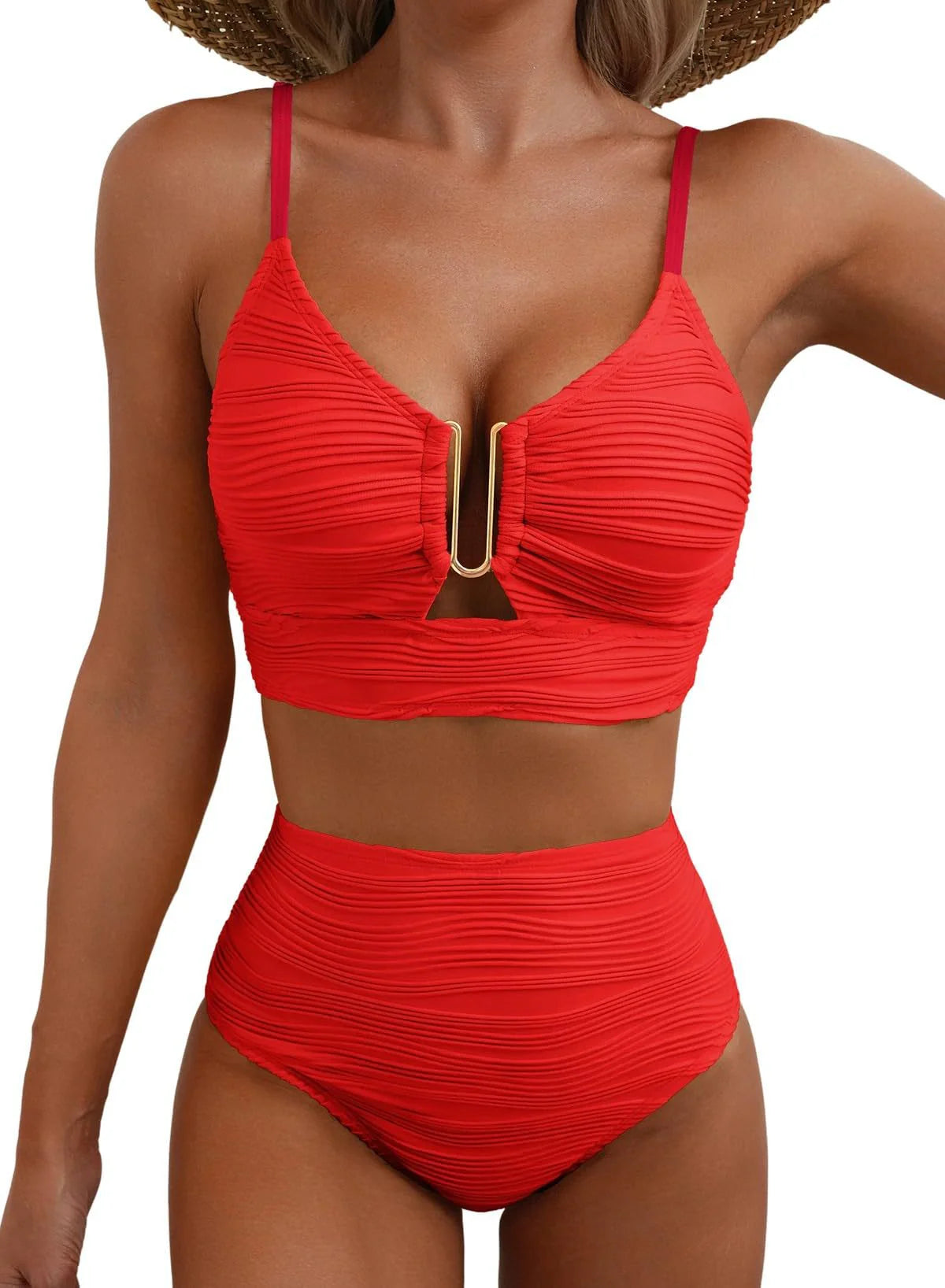 Luna – Bikini push-up de cintura alta