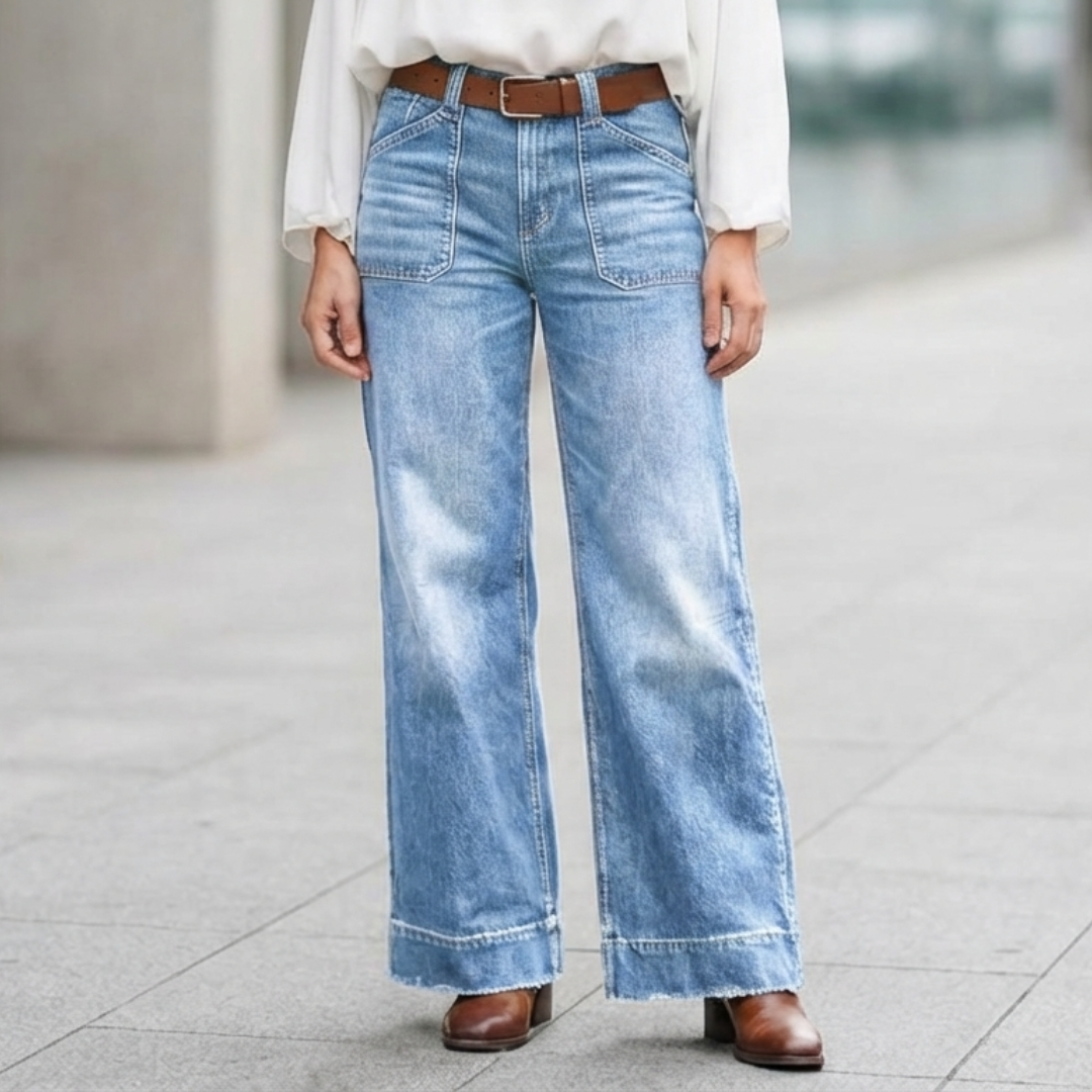 Dalia | Vaqueros retro acampanados