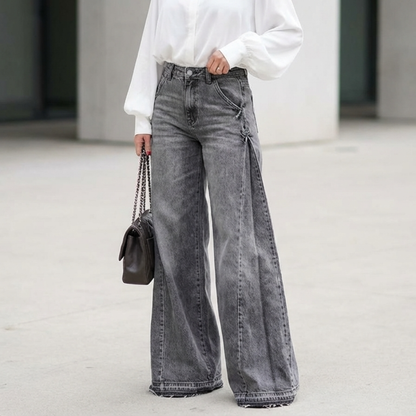 Sara | Vaqueros oversize de cintura alta y pierna ancha