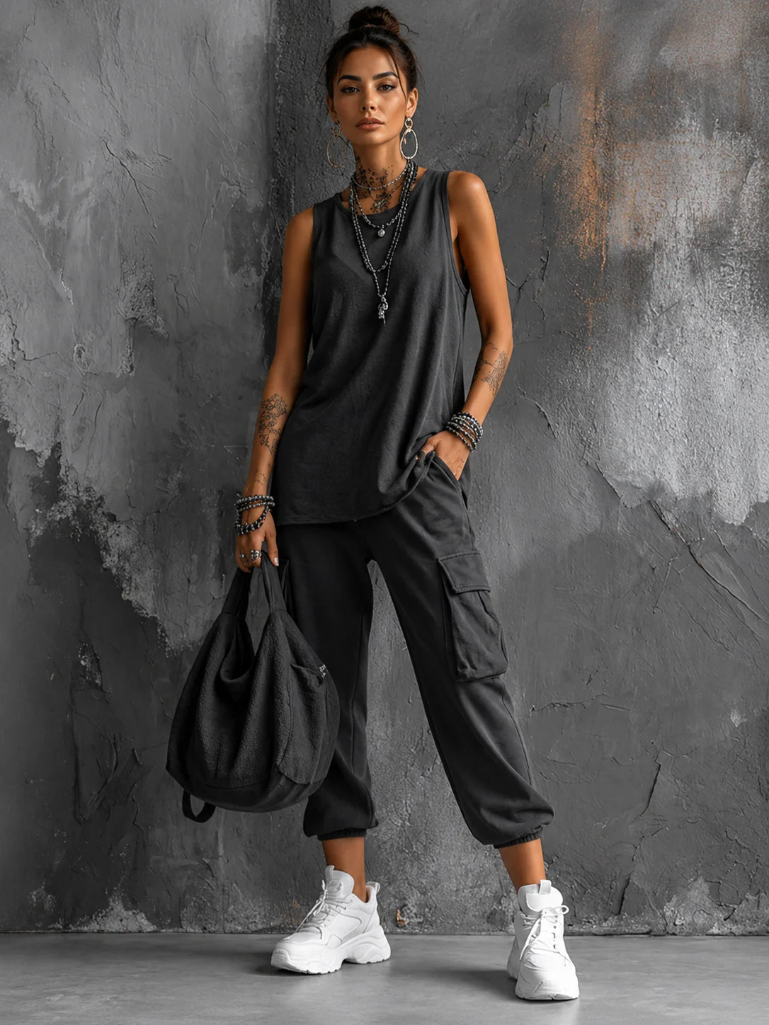 Nora - Conjunto casual de dos piezas cómodo