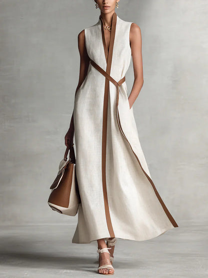 Clara | Vestido largo cruzado elegante