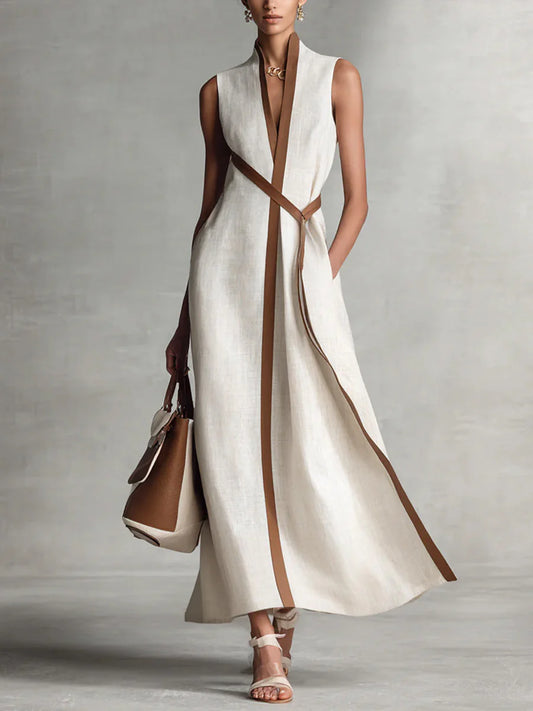 Clara | Vestido largo cruzado elegante