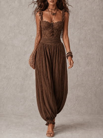 Eva – Mono bohemio con detalles de encaje