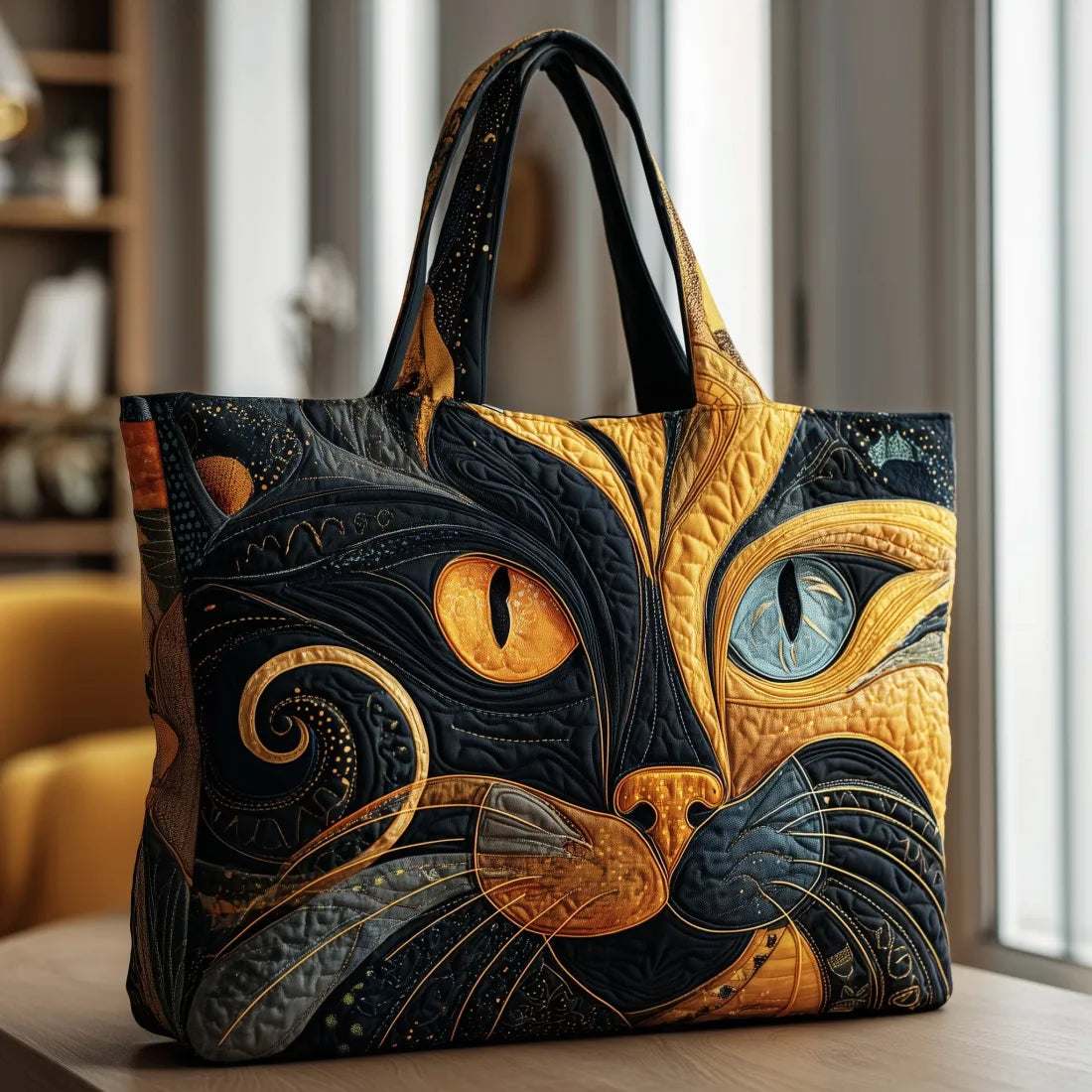 Bolso artesanal - Gato místico