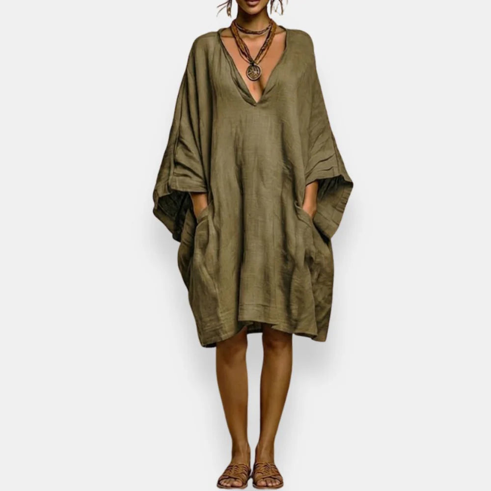 Casiana - Vestido oversize con escote