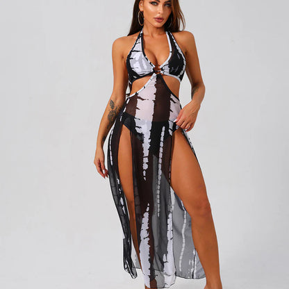 Kiara - Bañador halter tie-dye de 2 piezas