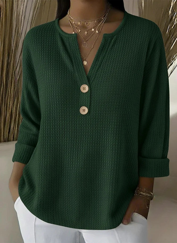 Lucinda | Camiseta Henley con botones