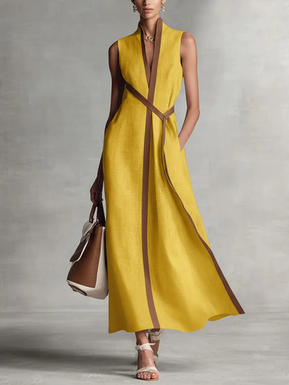 Clara | Vestido largo cruzado elegante