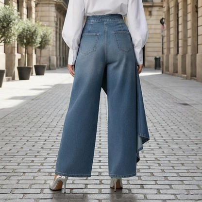 Aitana | Vaqueros de cintura alta con diseño cruzado
