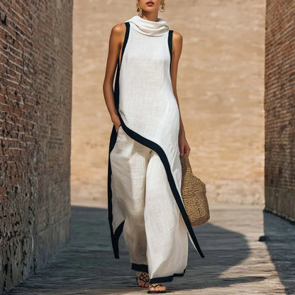 Joana - Conjunto elegante efecto lino