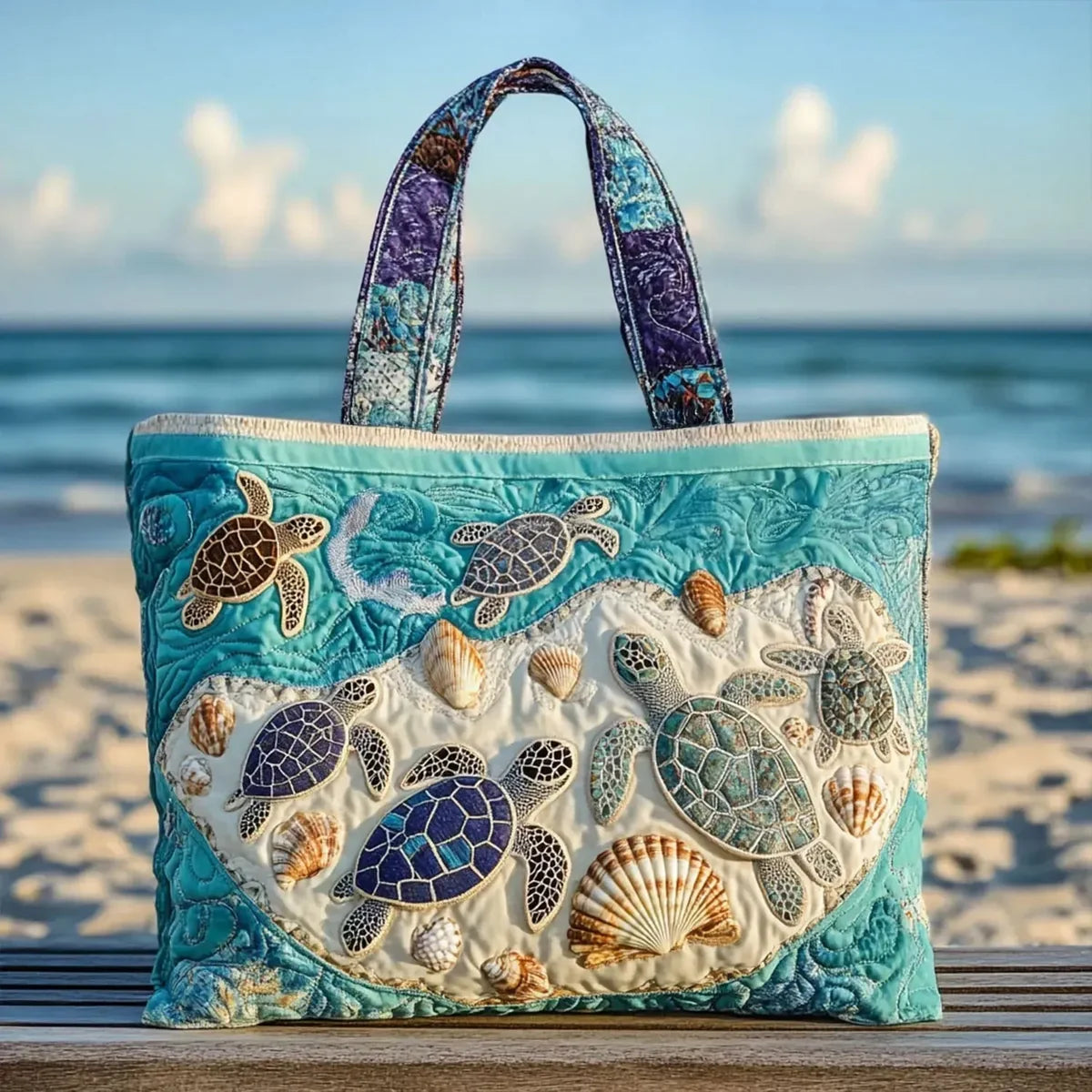 Bolso artesanal - Amor por las tortugas