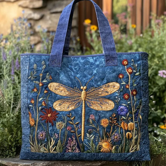 Bolso acolchado - Libélula dorada