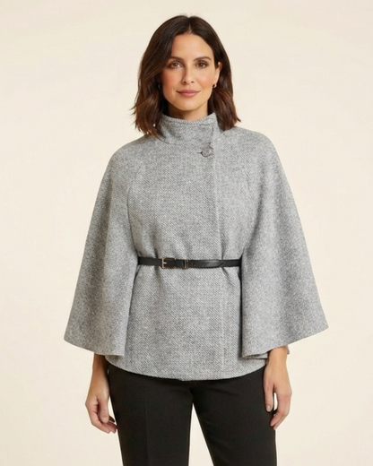 Lea - Chaqueta elegante con cinturón y diseño de mariposa