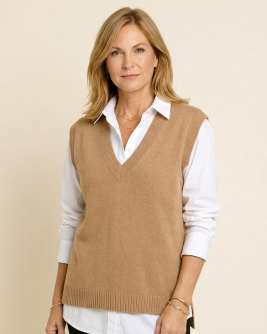 Naira - Chaleco de punto cómodo