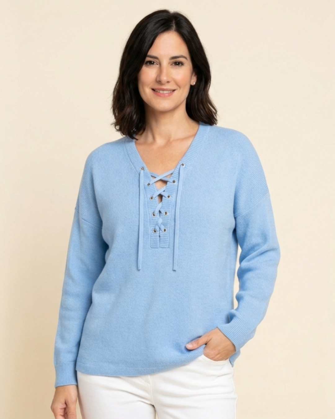 Mila – Jersey con cordones