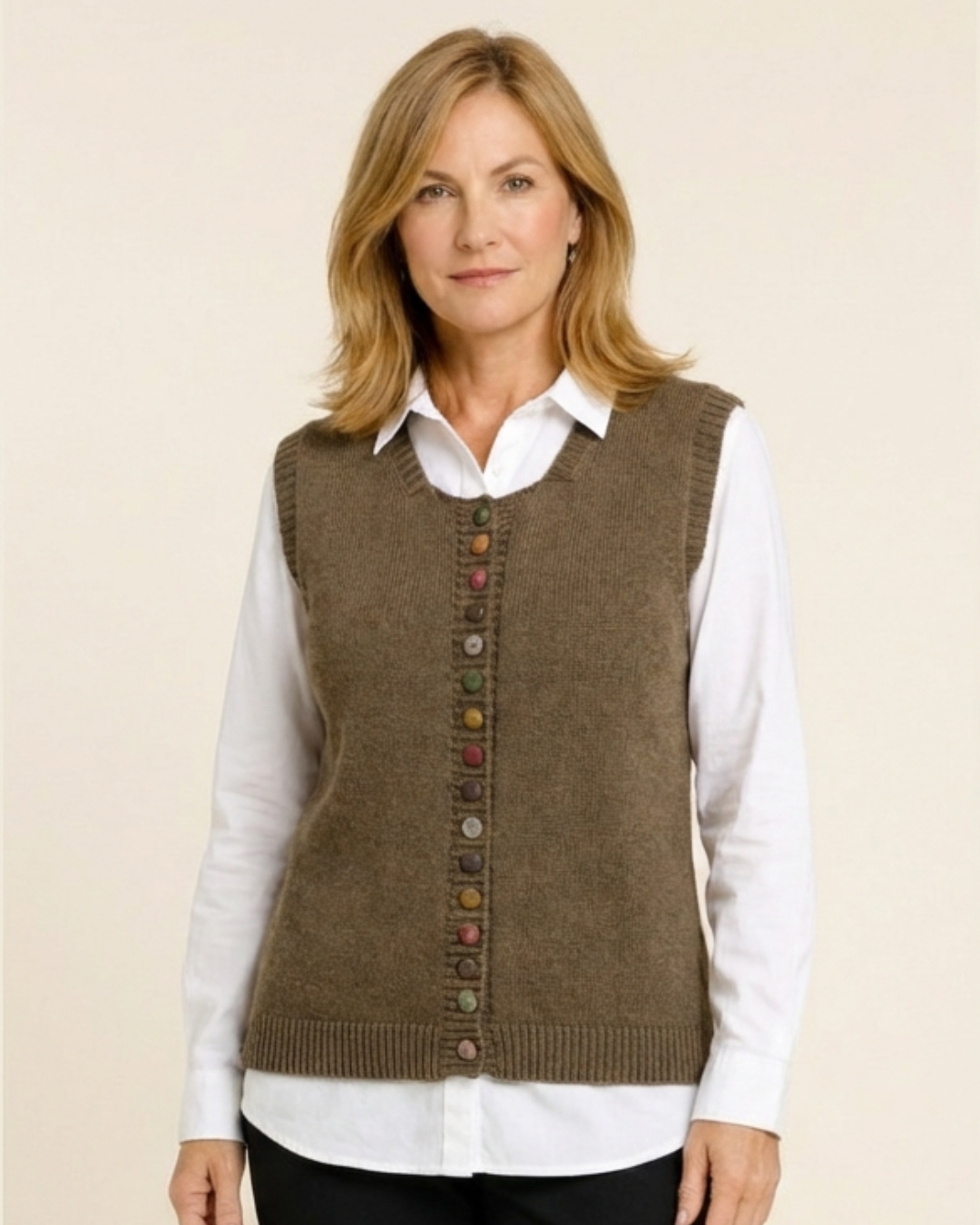 Alicia - Chaleco de punto sin mangas