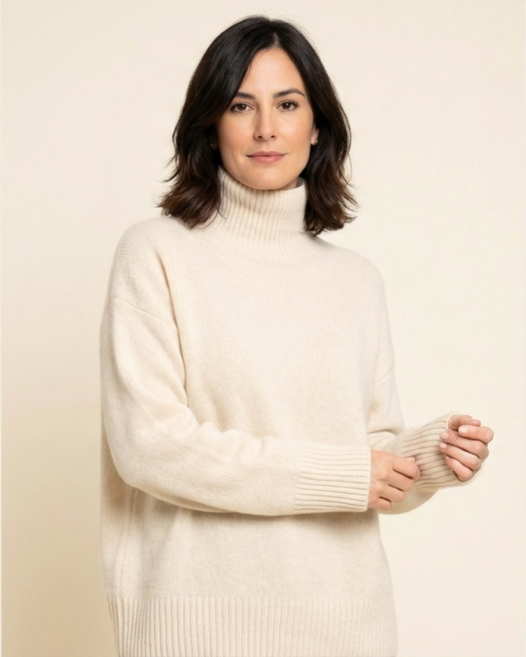 Elena - Jersey de cuello alto elegante