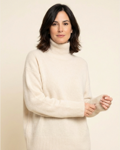 Elena - Jersey de cuello alto elegante