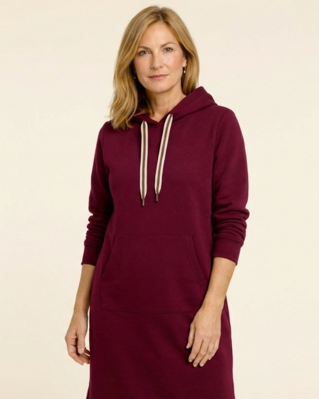 Lorena - Sudadera larga oversized con capucha