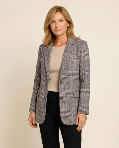 Teresa - Blazer elegante a cuadros