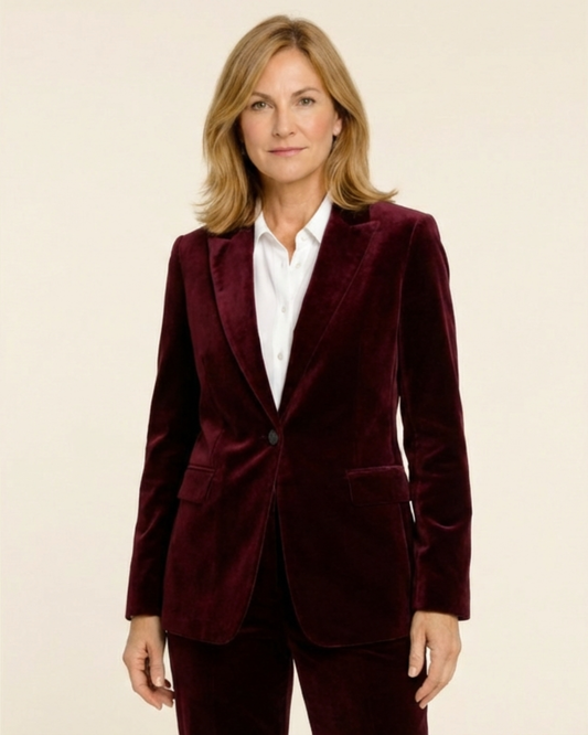 Lía - Blazer elegante de terciopelo