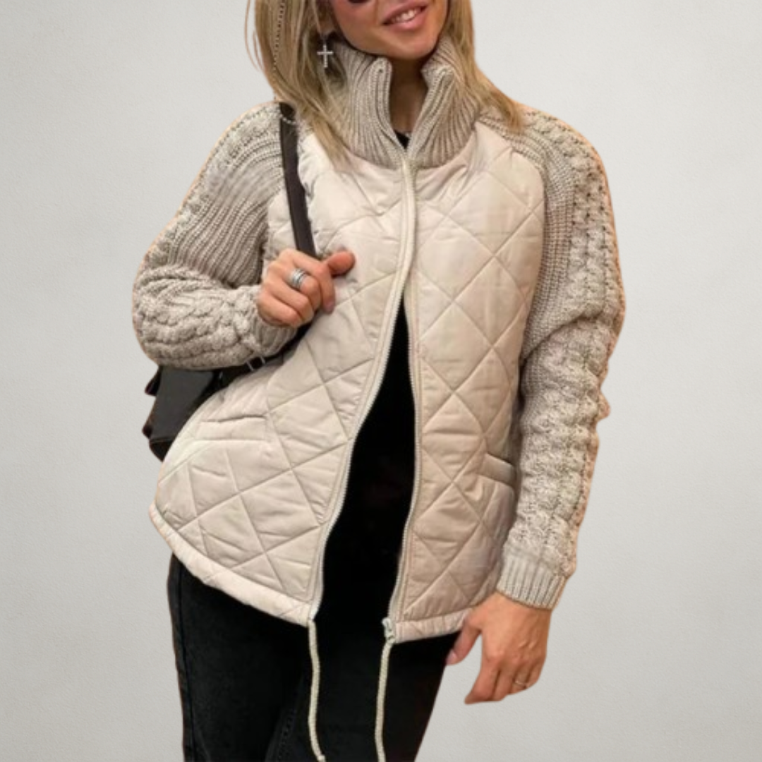 Mara | Chaqueta acolchada con mangas de punto