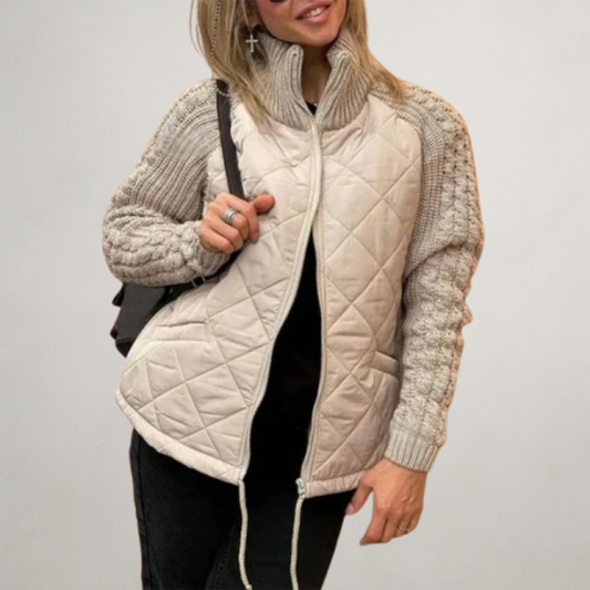 Mara | Chaqueta acolchada con mangas de punto