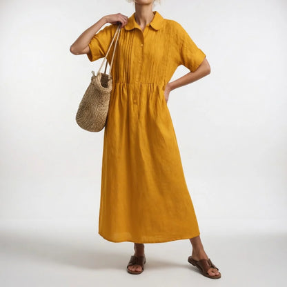 Lisandra - Vestido camisero fluido de verano