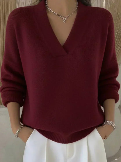 Violeta | Jersey holgado con cuello en V