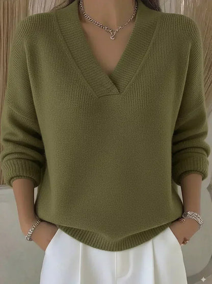 Violeta | Jersey holgado con cuello en V