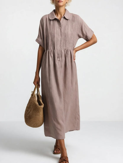 Lisandra - Vestido camisero fluido de verano