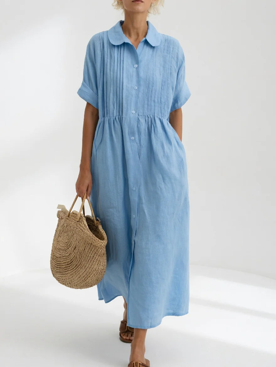 Lisandra - Vestido camisero fluido de verano