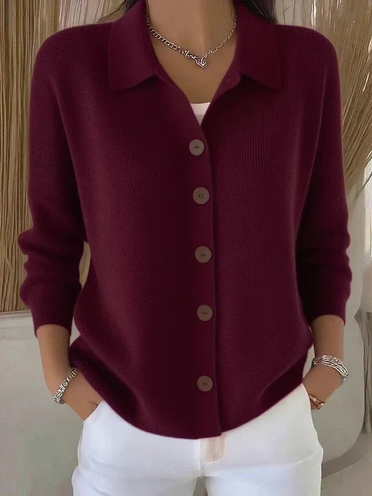 Josefina | Cárdigan con cuello y botones en la parte delantera